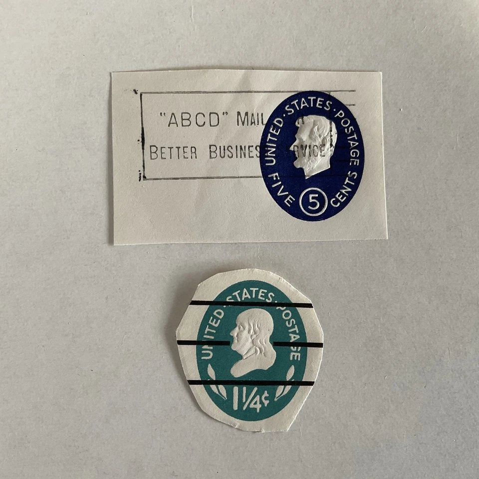 United States stamps~1915-2002–14 stationery, air mail & postal card cut squares - Image 4 of 4