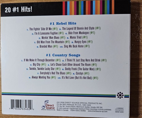 Merle Haggard - Timeless 20 #1 Hits (2008, Direct Source DIGI-2-83482) 2 CDs - Picture 2 of 2