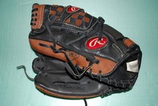 RAWLINGS SAVAGE SERIES PP115MB. 11.1/2 INCH LEFT HAND BASEBALL GLOVE BLACK/BROWN
