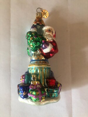 Christopher Radko 2001 What a Blast Christmas glass ornament