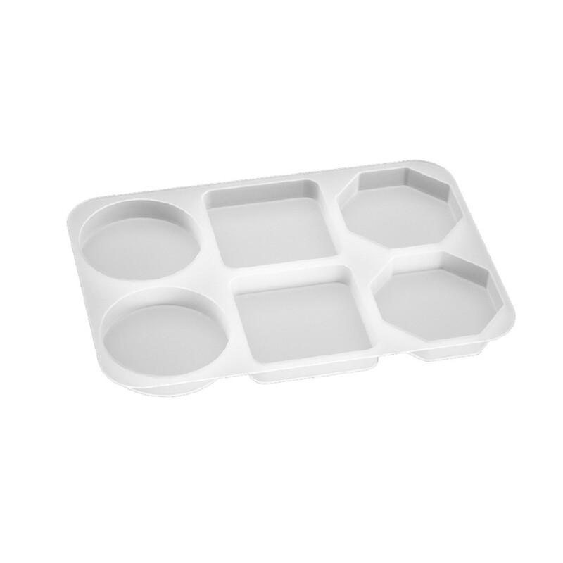 6 Cavity Epoxy Resin Molds for Round and Square Shapes