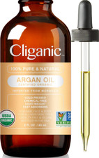 Organic Argan Oil, 100 Pure for Hair, Face Skin Cold Pressed Carrier Oil