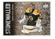 2018-19 Upper Deck Series 1 Stonewalled SW-39 Tuukka Rask Boston Bruins 1:6