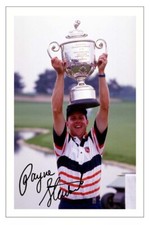 PAYNE STEWART Signed Autograph PHOTO Fan Gift Signature Print GOLF USPGA Trophy