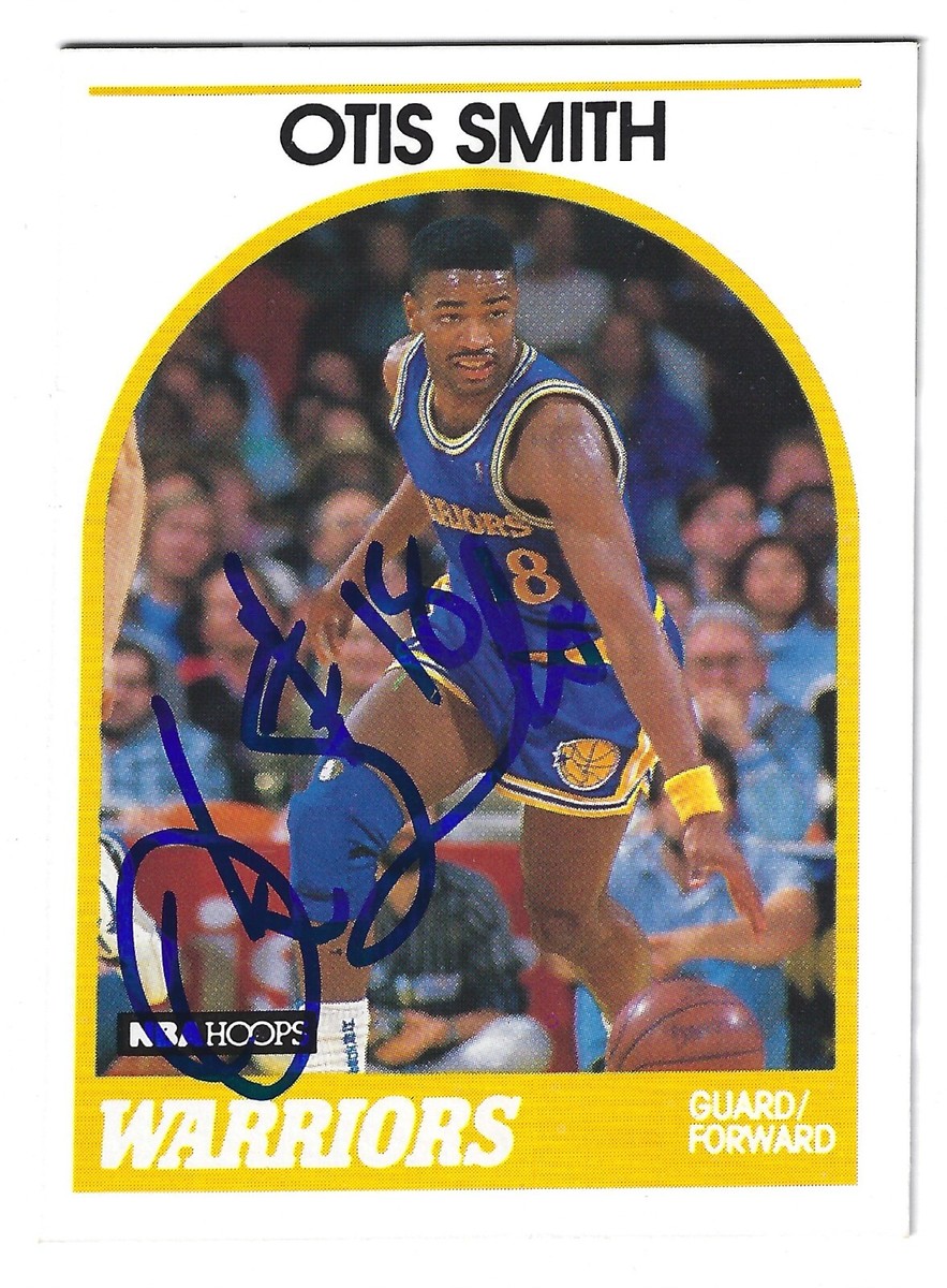 OTIS SMITH GOLDEN STATE WARRIORS SIGNED 89-90 CARD ORLANDO MAGIC