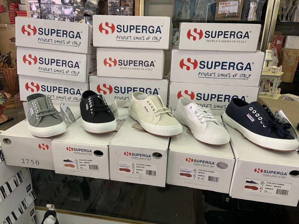Классические Superga Cotu кроссовки 2750 холст туфли женщин унисекс кружева мужской теннис - Изображение 3 из 4