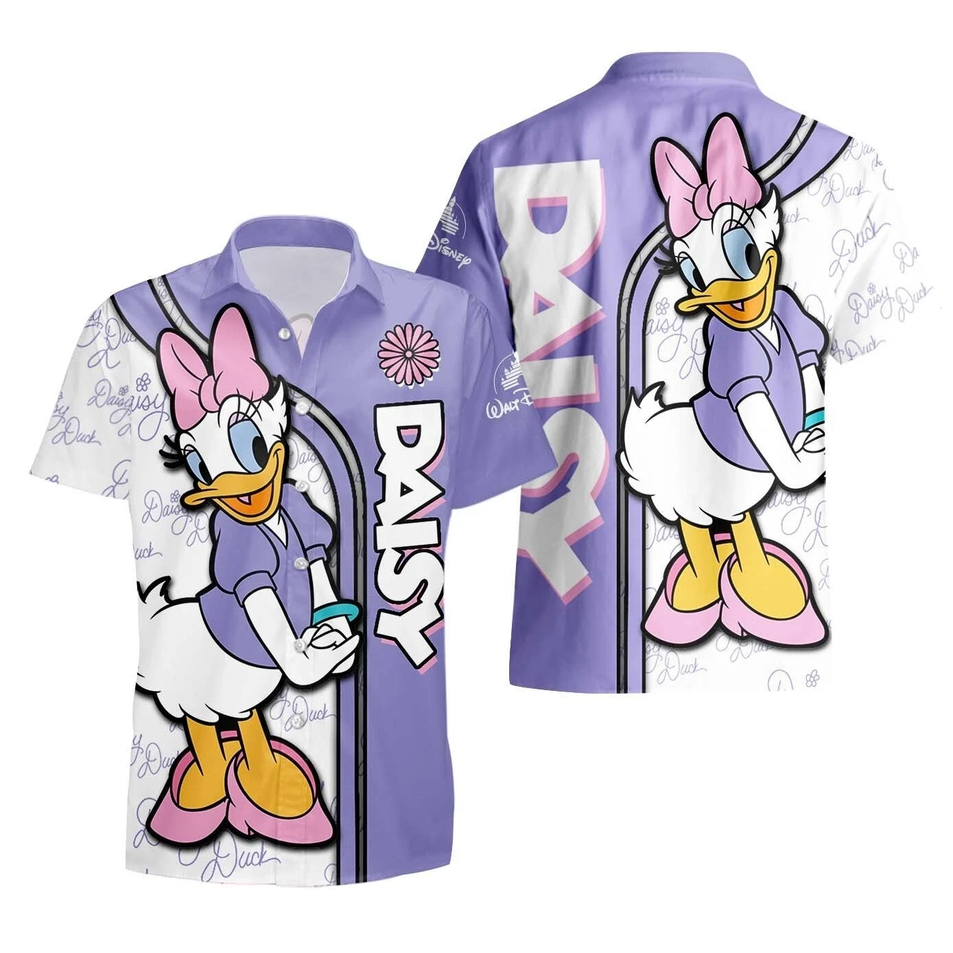 Daisy Duck Hawaiian Shirt Button Down Unisex Adults