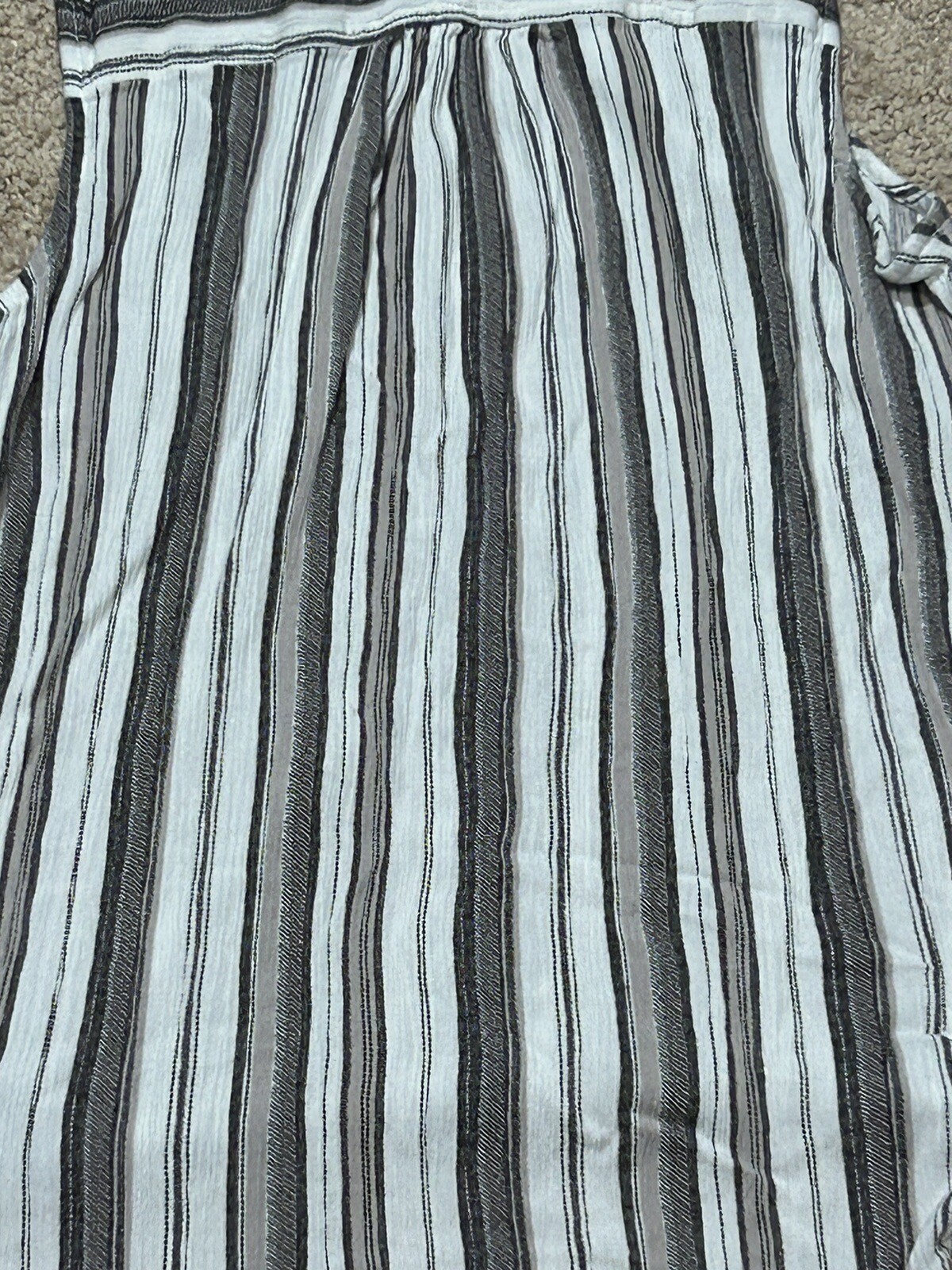 I.N. Studio Womens Shirt Size Small Multicolor Striped Keyhole Lightweight Flowy