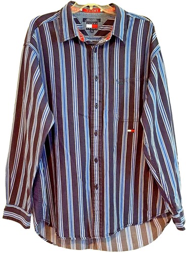 Archive 00S Goa Vintage Denim Long Sleeve Shirt Damaged