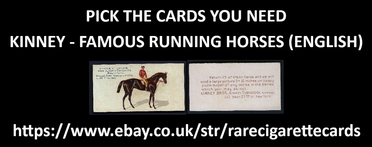 Overseas Issue Sport: Horse Racing Collectable Cigarette Cards for sale |  eBay UK