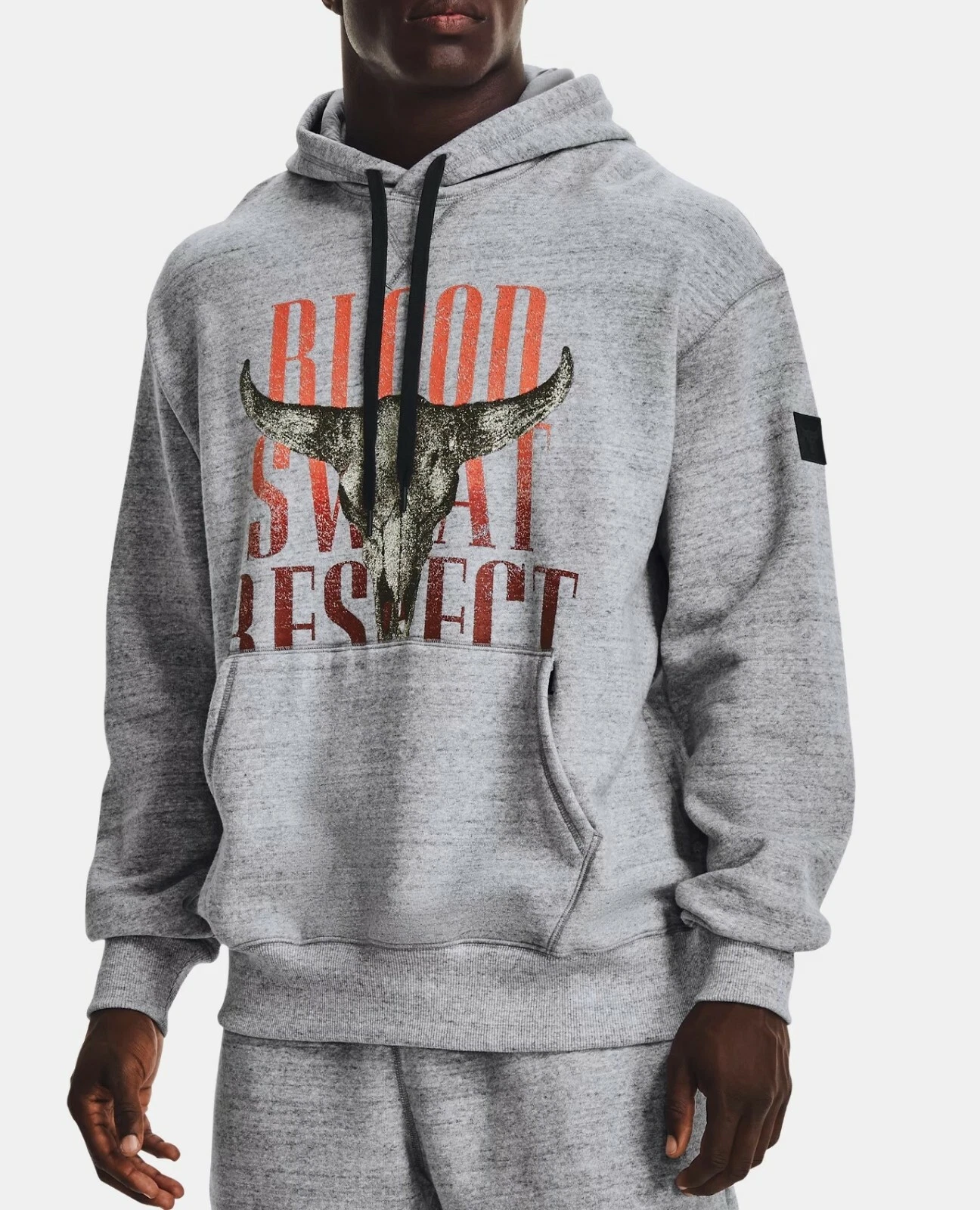 Under Armour Mens Project Rock Blood Sweat Respect Hoodie 1367036-035 NWT Medium
