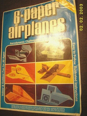 PAPER PLANE 6 CUT OUTS 6 PLANES CREATOR GUIDE BOOK