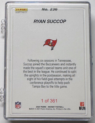 TAMPA BAY BUCCANEERS NFC CHAMPS PANINI INSTANT 24 CARD SUPER BOWL