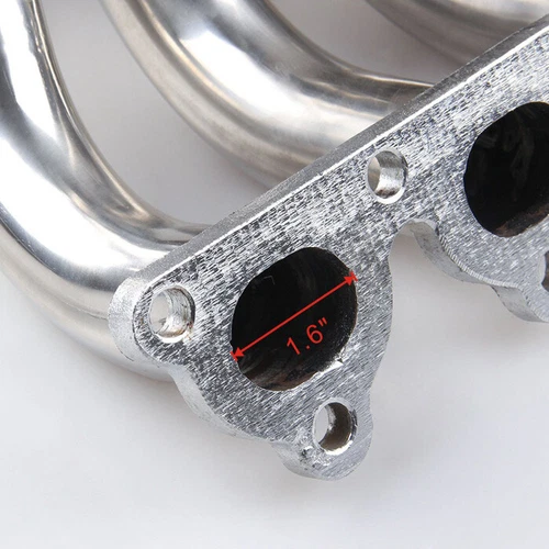 For 1988-2000 Honda Civic D15 D16 D-Series Stainless 4-2-1 Header 2 Piece Set - Picture 3 of 5