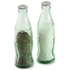 TableCraft Coca-Cola / Coke Glass Bottle Salt & Pepper Shaker Set