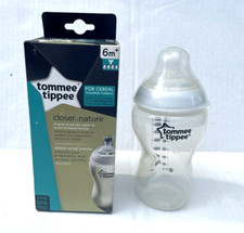 Tommee Tippee Closer to Nature Added Cereal Bottle 11 Ounce Y Hole 6m NEW