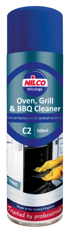 Nilco Oven and Grill Cleaner 500ml Professional Heavy Duty Aerosol Foam Cleaner