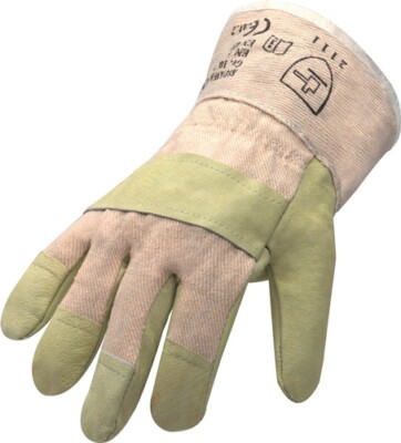 Handschuhe Top Gr.10,5 gelb Schweinsvollleder EN 388 PSA II ASATE