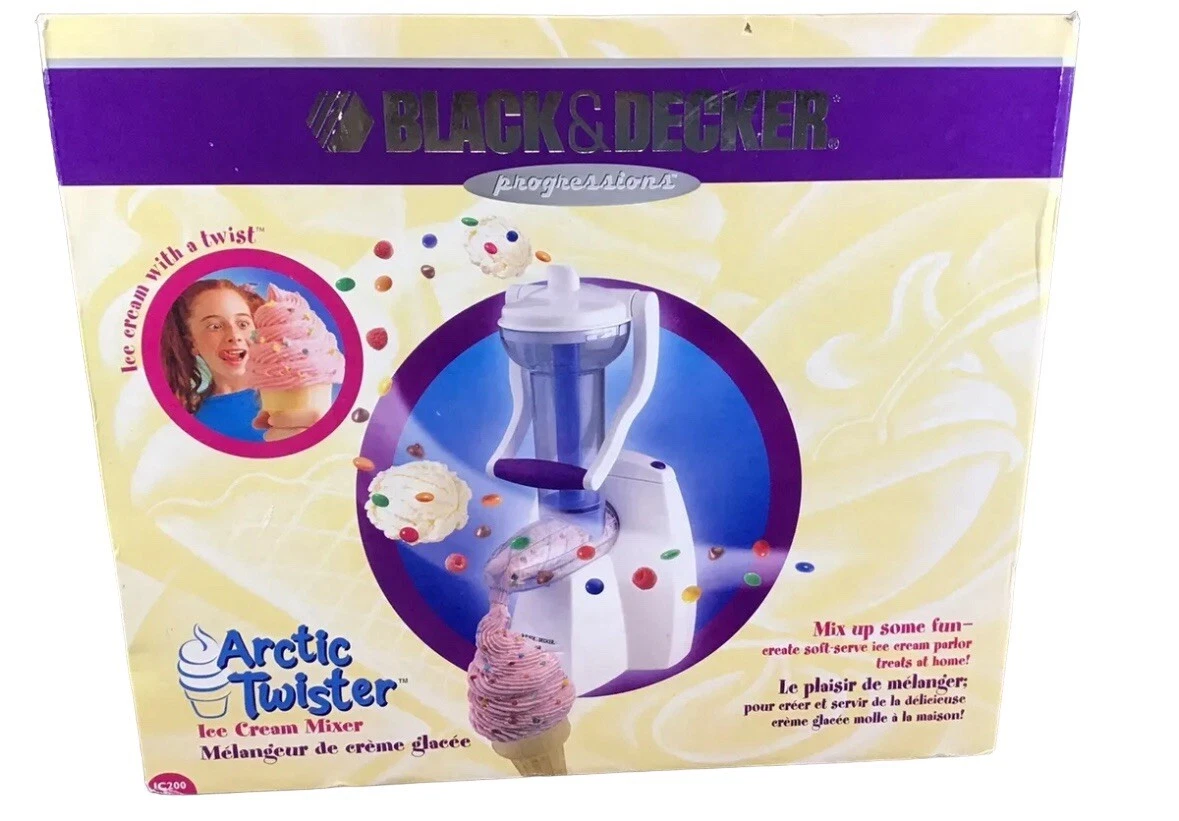 Black Decker Arctic Twist Ice Cream Mixer