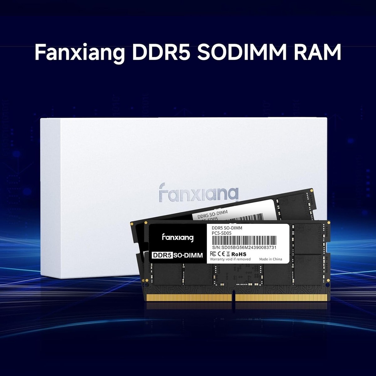Fanxiang 64GB (2x32GB) DDR5 4800MHz 262 Pin SODIMM Memory