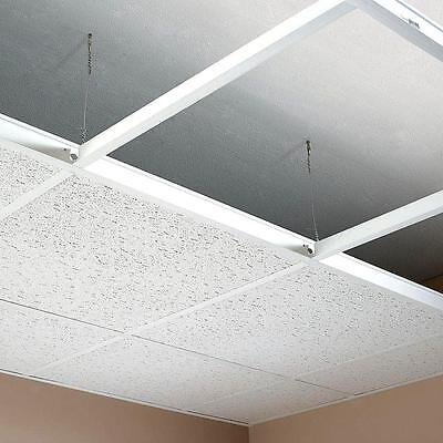 Complete Suspended Ceiling Grid System Kit White Black Gold