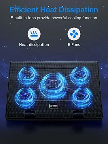 boezem Vruchtbaar postzegel Kootek Laptop Cooling Pad 12"-17" Cooler Pad Chill Mat 5 Quiet Fans LED Light... | eBay boezem Vruchtbaar postzegel Kootek Laptop Cooling Pad 12"-17" Cooler Pad Chill Mat 5 Quiet Fans LED Light... | eBay
