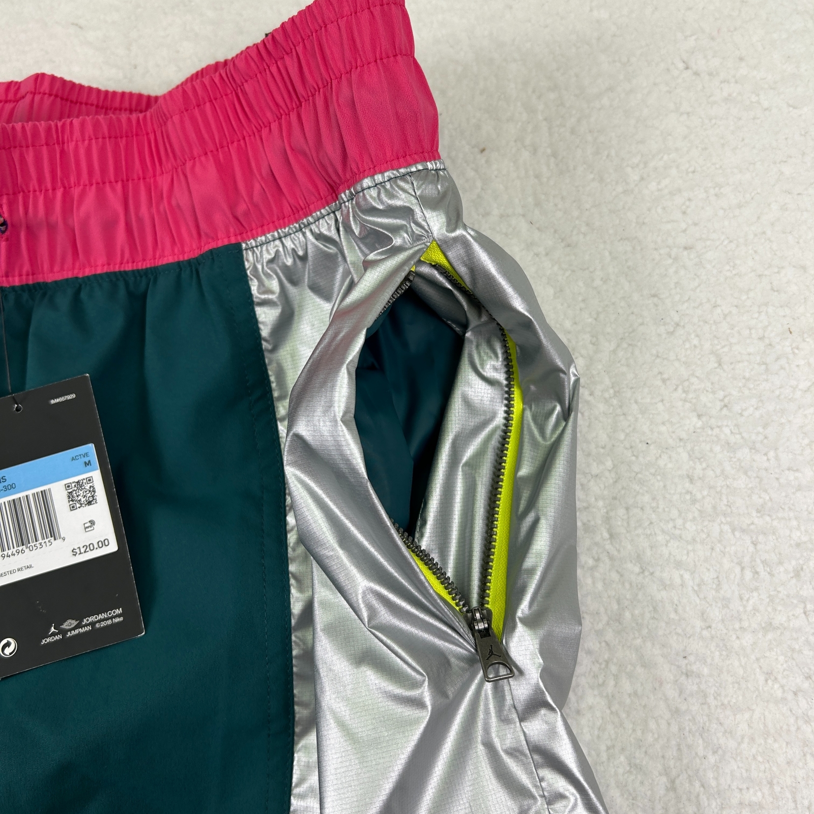 Jordan Pants Womens Medium CW6500-300 Air Jordan Retro Track Colorblock thumbnail 11