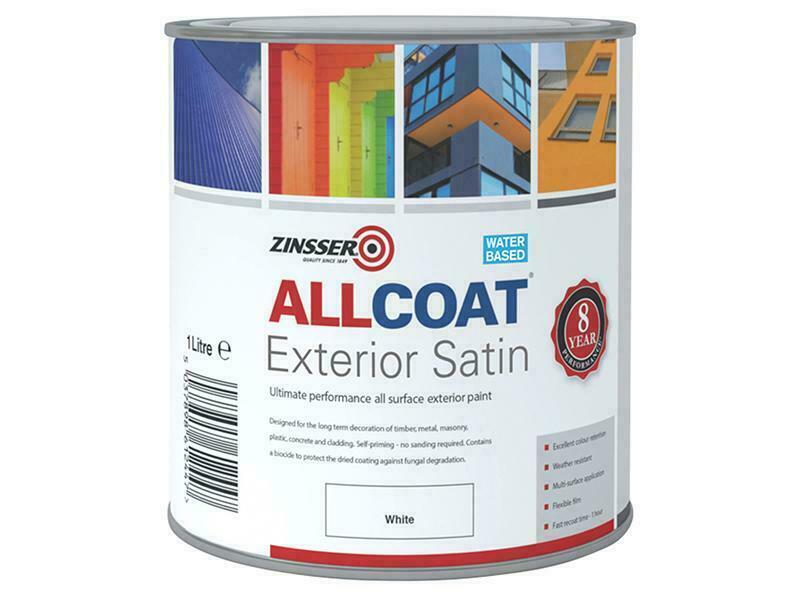Zinsser Allcoat Exterior White 1 Litre ZINACEWH1L