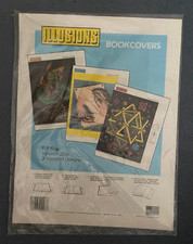 RARE   Vintage ILLUSIONS ESCHER Pack of 3 different BOOKCOVERS 1989