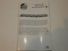 MTH PREMIERE O GAUGE F3-ABA DIESEL ENGINE OPERATING INSTRUCTION BOOKLET