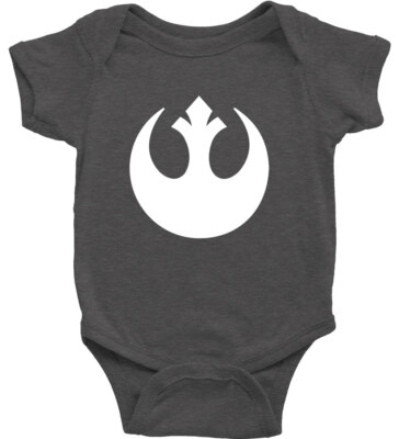 Infant Baby Bodysuit One-Piece Boy Girl Star Wars Rebel Alliance Rebellion Jedi