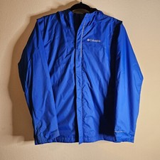 Columbia Omni-Tech "Watertight" Rain/Wind Jacket Hooded Zip Pockets Boys Large