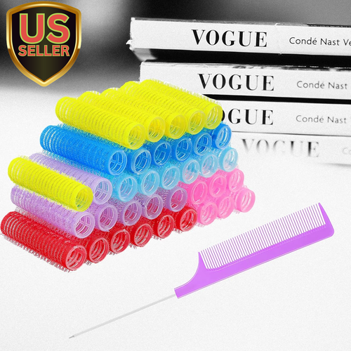 36PCS Self Grip Small Hair Curlers Heatless Roller Hair Curlers Pro Salon Hai...
