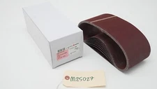 WURTH 4" x 24" 120 GRIT RUBY PORTABLE SANDING / GRINDING BELT, LOT OF 9.