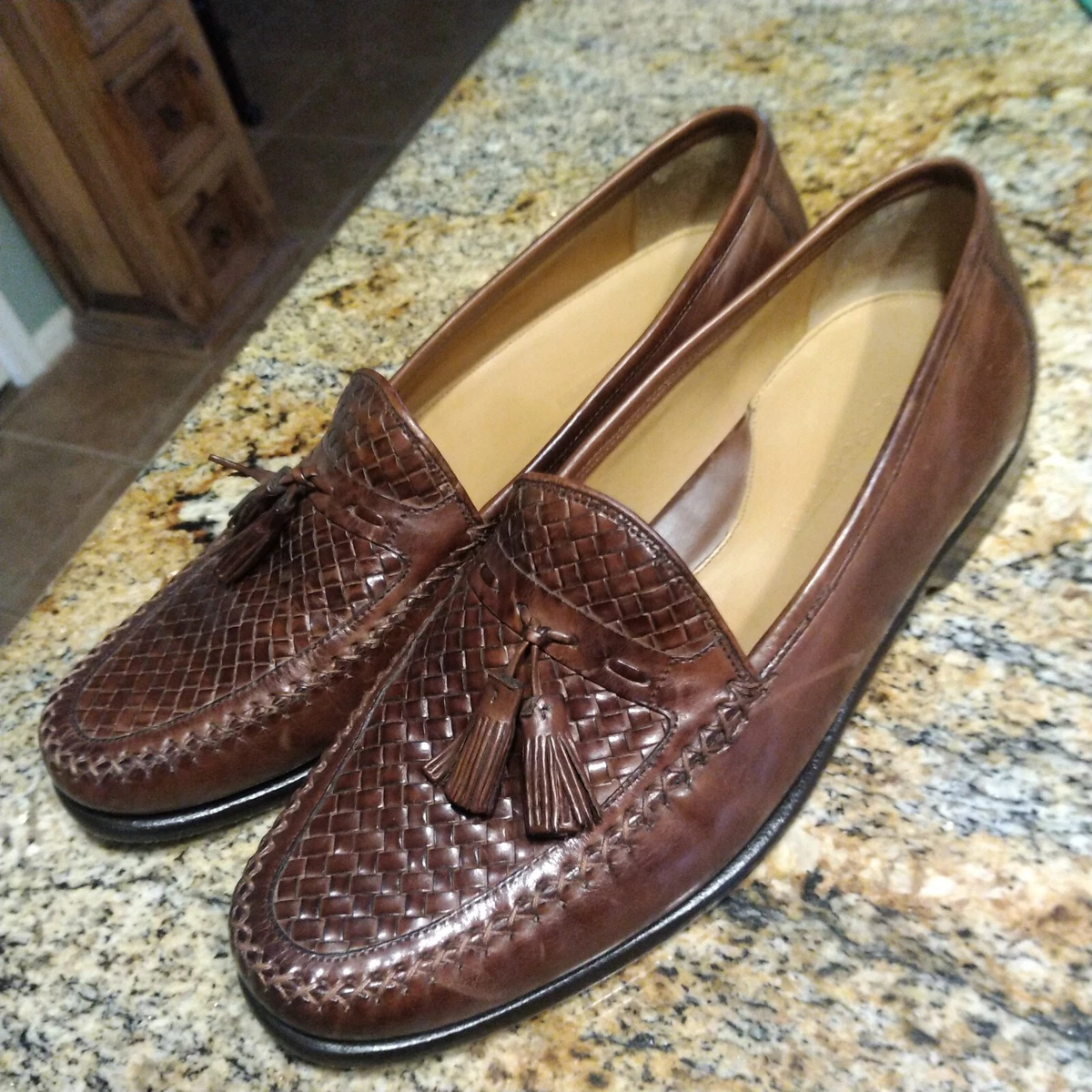Mens woven tassel best sale loafers