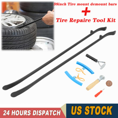 38'' Tire Mount Demount Iron Tire Changing Removal Tool Tire Bar Auto Repair Kit