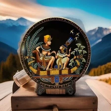 1991 Bradex - Egyptian King Tut - Osiris Porcelain - Collectible Plate No Damage