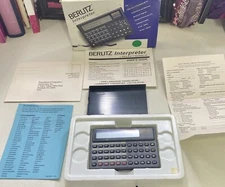 Berlitz Interpreter 1990 Travel Translator English Spanish French German Italian