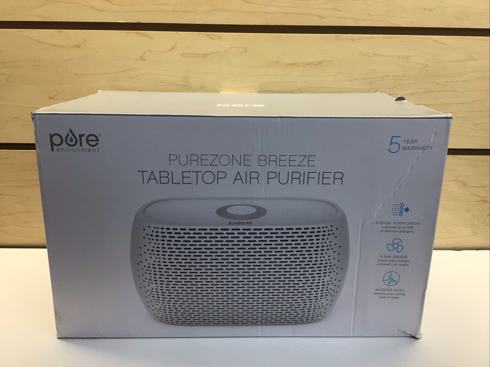 Pure Enrichment® PureZone™ Breeze Tabletop 2in1 Air Purifier True