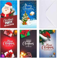 Christmas Money Holder with 30 Greeting Cards & 30 Envelopes in 5 Designs