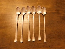 International Silver Co. R.C. Co. 1924 Set of 6 Ice Teaspoons Silver Plated
