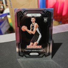 Victor Wembanyama 2023-24 Prizm Monopoly Basketball Base Rookie Card #81