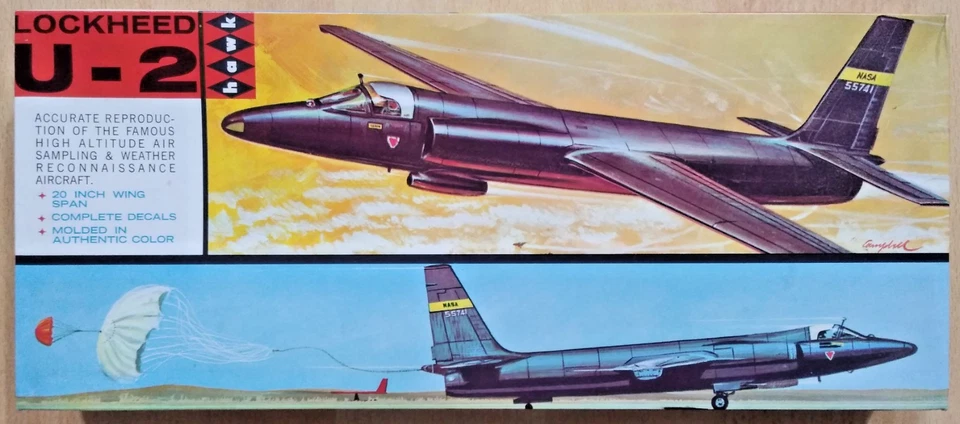 18-209 HAWK 1:48 Scale Lockheed U-2 Dragon Lady Plastik Modellbausatz