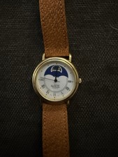 Quintel Moonphase Ladies Quartz Watch Genuine, Pig Skin Band