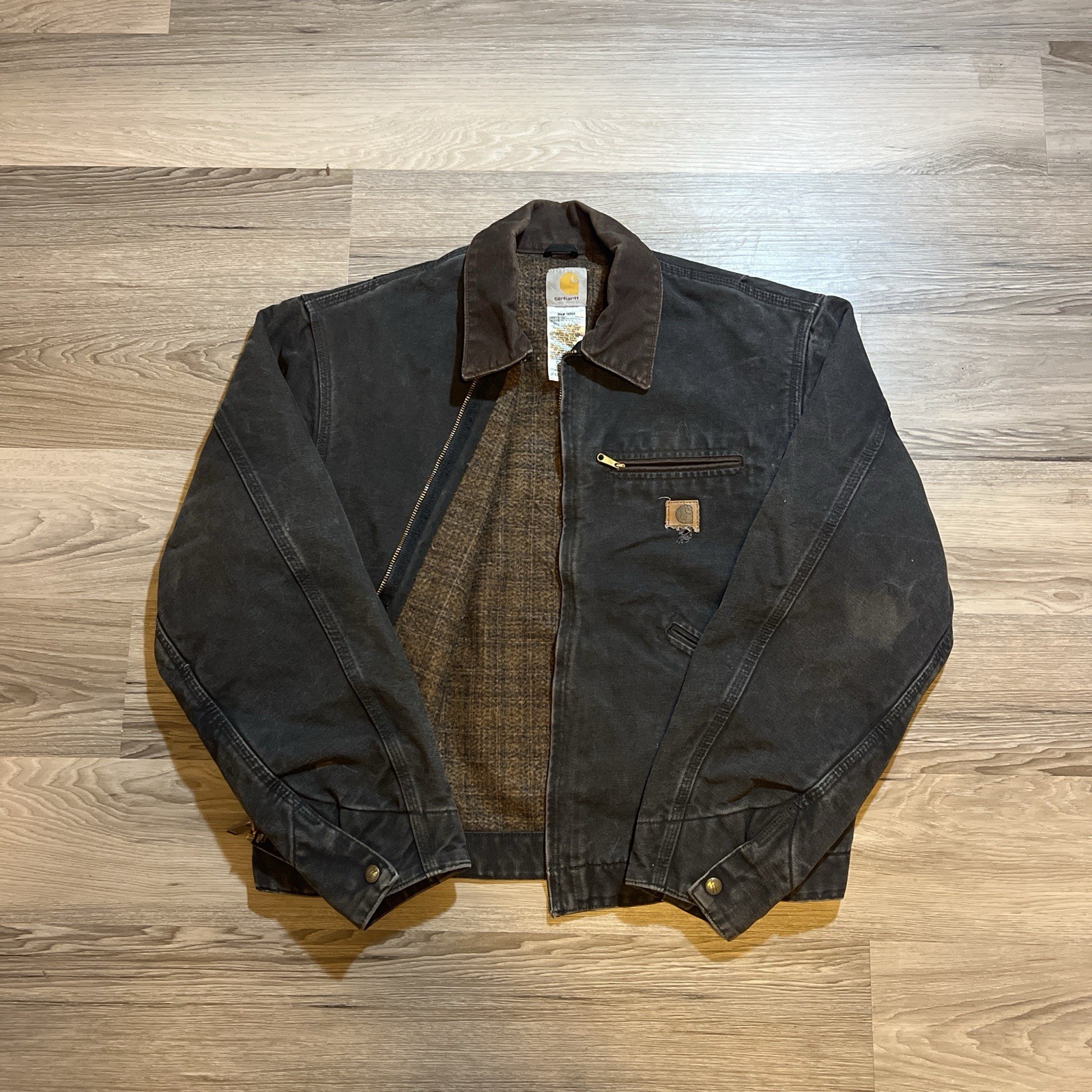Vintage 90s J97 BLK Carhartt Detroit Workwear Jacket RARE