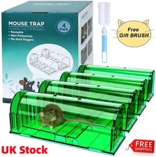 2/4pack Humane Mouse Traps Live Catch and Releas Best Selling Mousetrap