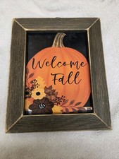 'Welcome Fall' Sign Hanging Seasonal Fall Decor