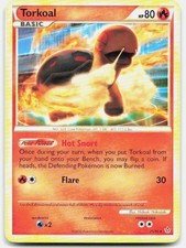 HGSS Unleashed Torkoal 25/95 MP Pokemon Rare Tcg Card