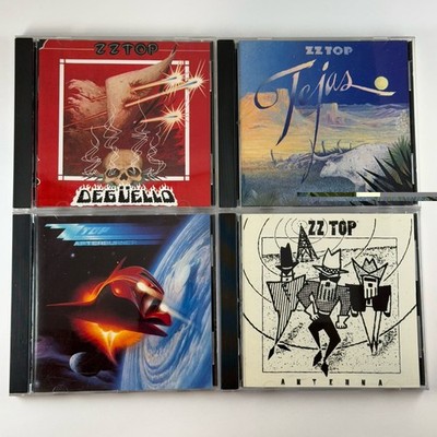 ZZ Top 4 CD Lot Deguello Tejas Afterburner Antenna Billy Gibbons