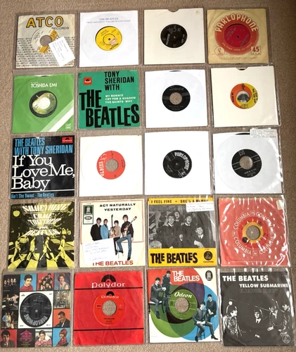 The BEATLES :JOB LOT X 20 IMPORT SINGLES